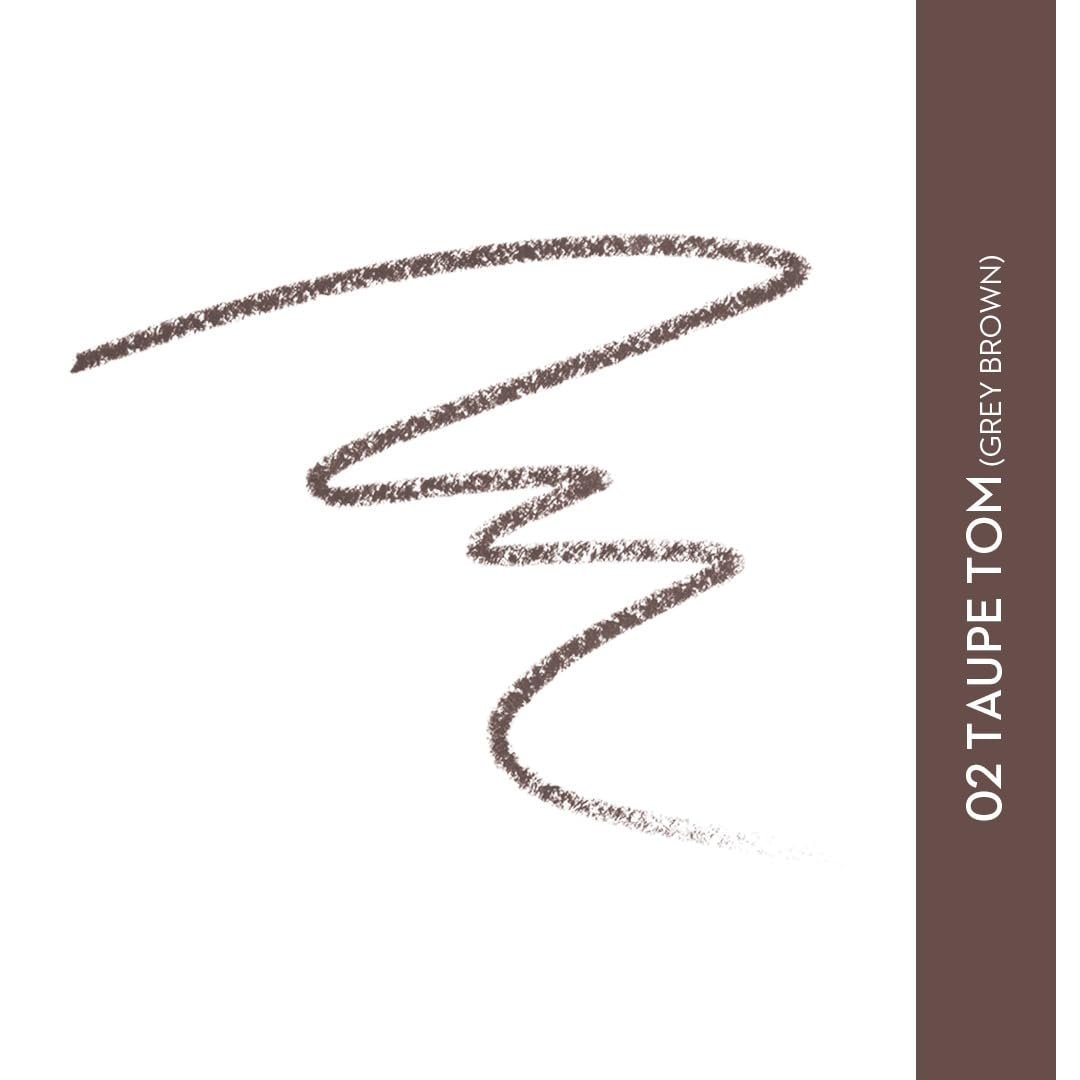 SUGAR Cosmetics Arch Arrival Brow Definer with Spoolie | Lasts Upto 12hrs | Pigmented Eyebrow Pencil | Long Lasting & Natural Finish | 3.5gm - 02 Taupe Tom thumbnail