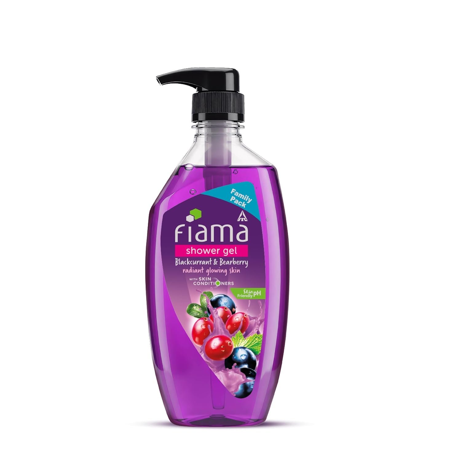 Fiama Shower Gel Body Wash Blackcurrant & Bearberry, 750ml | Moisturizing Body Wash with Skin Conditioners | Soft, Smooth & Radiant Skin | Dermatologist tested | Paraben Free | thumbnail