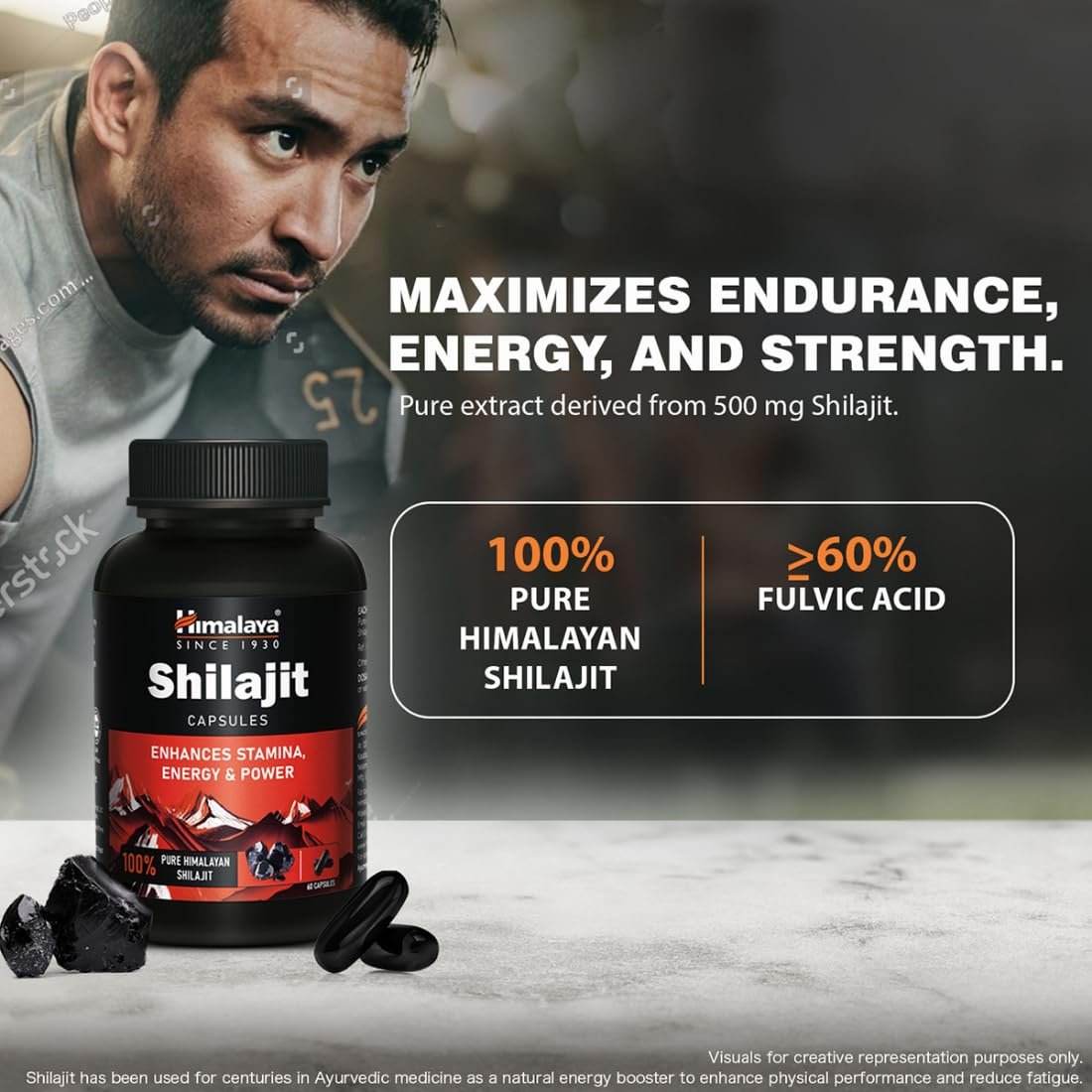 Himalaya Shilajit Capsule|60s|Enhances Stamina,Energy and Power|Supports Healthy Testosterone Levels thumbnail