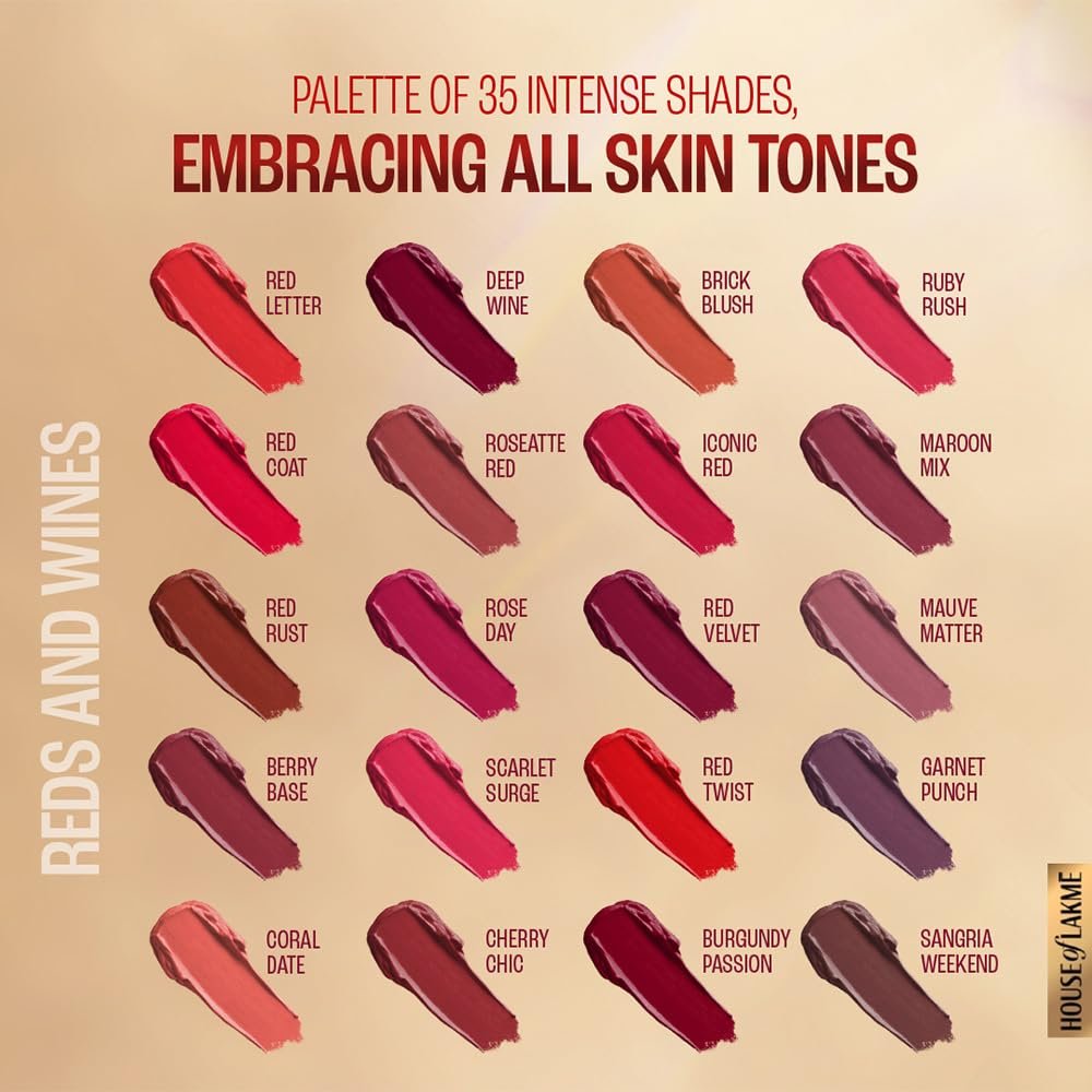 LAKMÉ Powerplay Priming Matte Lipstick, Smooth Matte Finish Caramel Latte, 3.6g thumbnail
