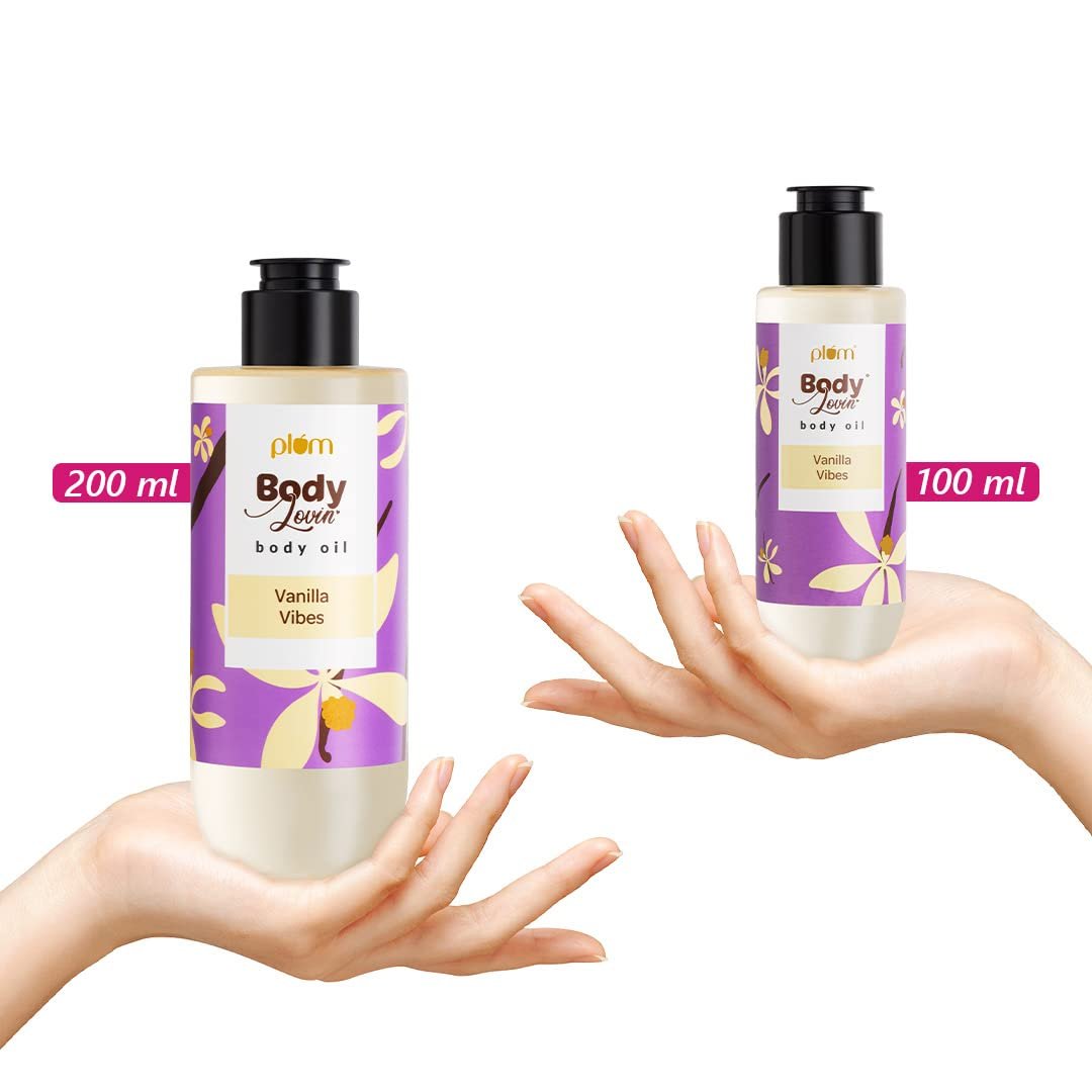 Plum BodyLovin' Vanilla Vibes Body Oil | Intense Moisture & Instant Glow | For Dry To Very Dry Skin - 100ml thumbnail