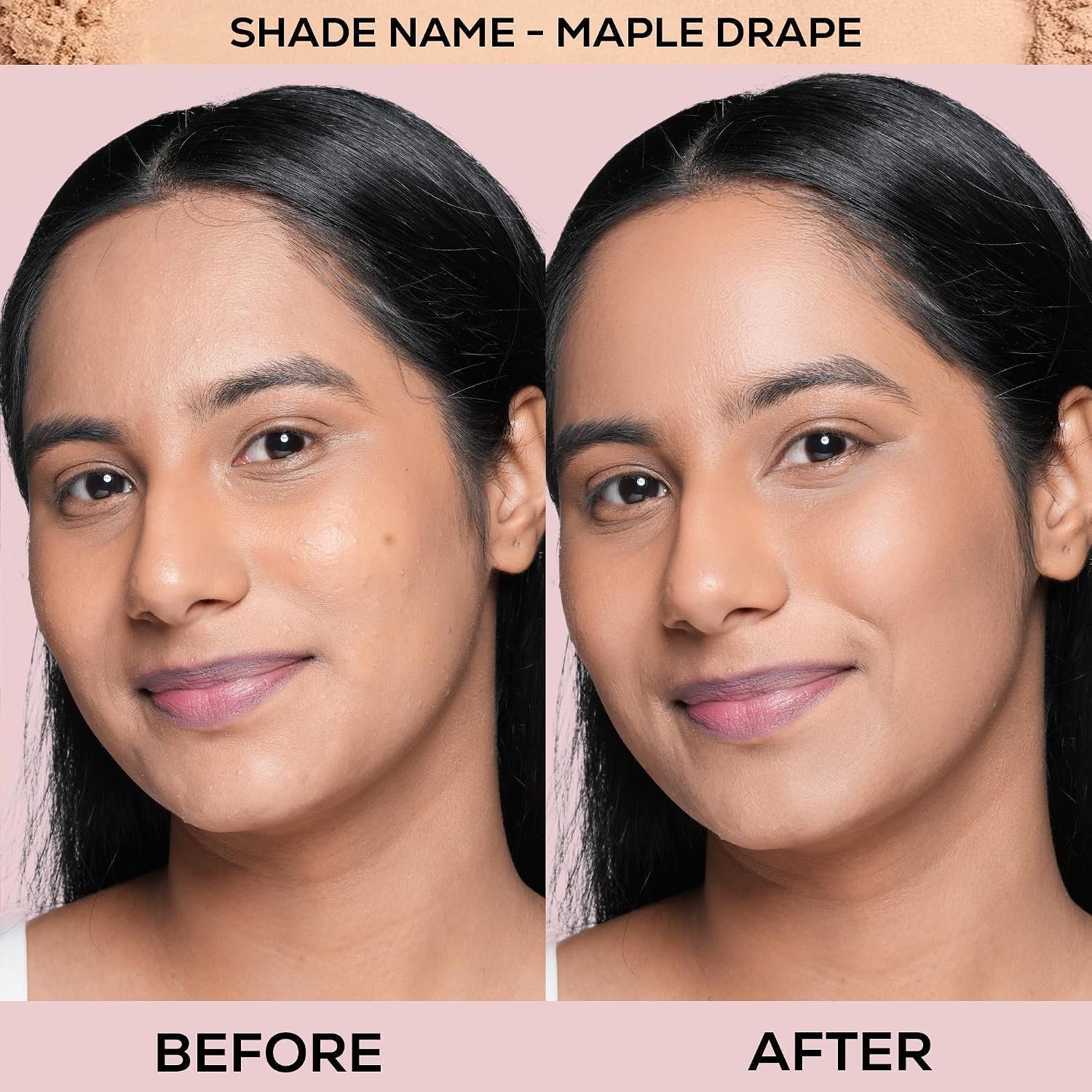 RENEE Bollywood Filter Blurring Compact - Maple Drape | Pore Minimising, Matte Finish, Full Coverage, Rich Pay-off | Blurs Pores & Blemishes | 9g thumbnail