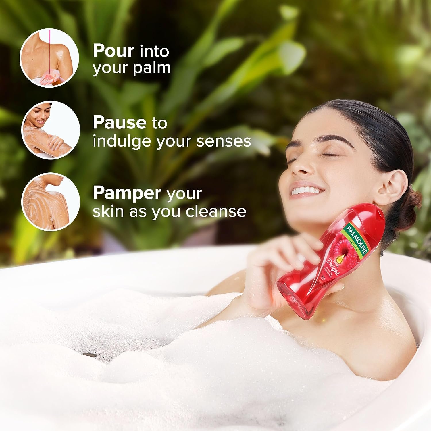 Palmolive Juicy Berries & Figs Aroma Sweet Delight Body Wash | Mood boosting fragrance | Nourishing | For naturally bright skin | No paraben & silicone, pH balanced, Body Wash 250ml thumbnail